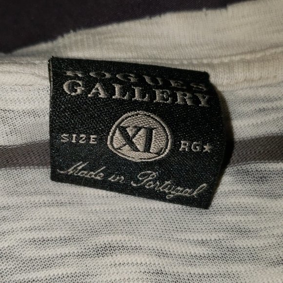 Rogues Gallery distressed striped pocket t-shirt - Picture 4 of 7